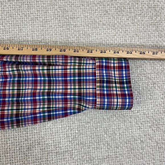 Polo Ralph Lauren Performance Shirt Men's Medium Classic Fit Plaid Long Sleeve - Picture 8 of 8